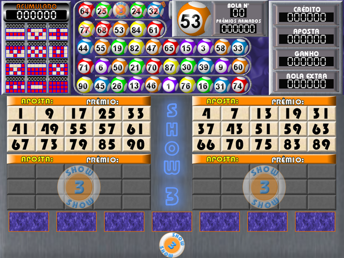 Jogos de bingo online grátis: Show Ball 3 – Brasil Bingo